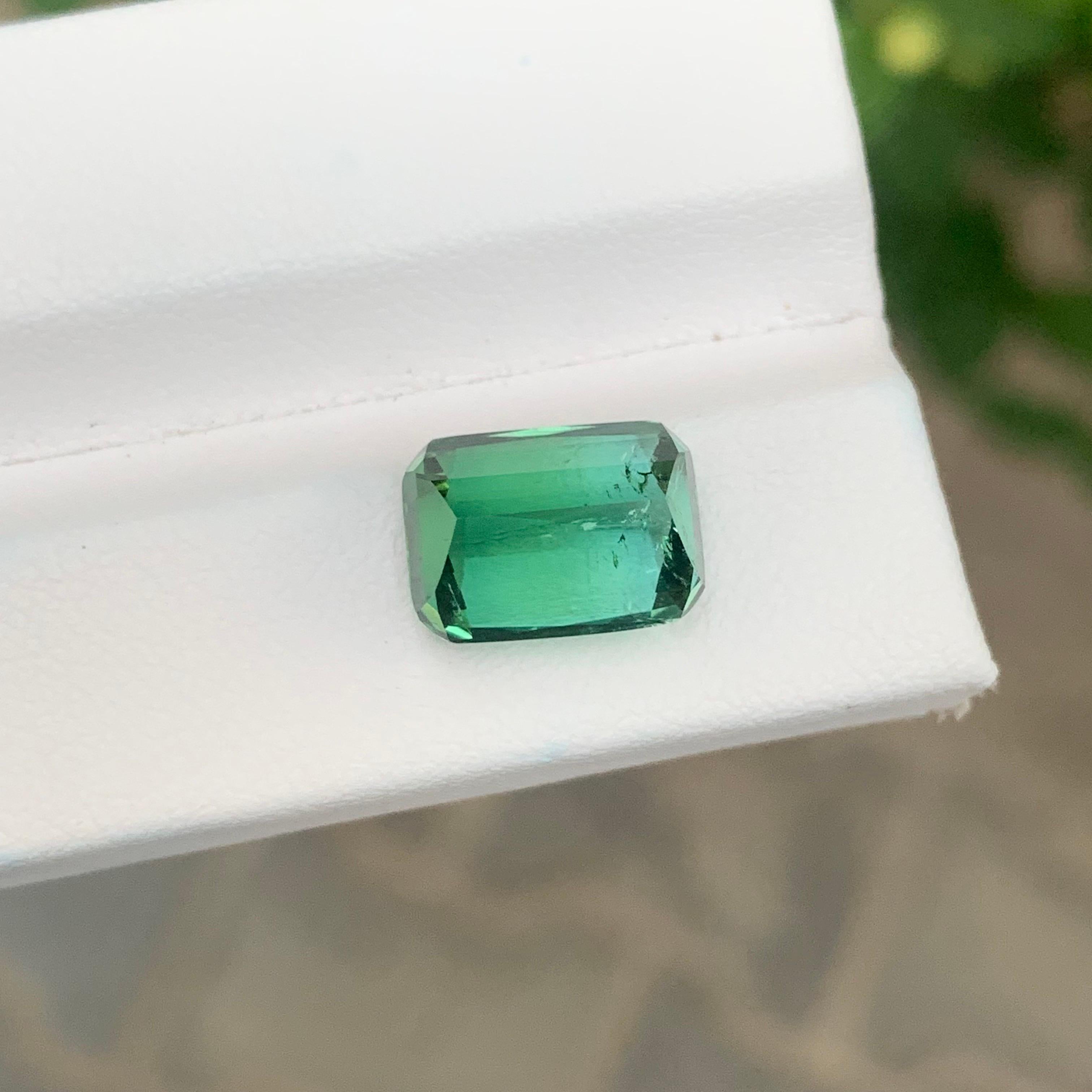 6.00 Carat Natural Loose Blue Green Tourmaline Cushion Shape Gemstone (Tourmaline bleue verte en forme de coussin) Neuf - En vente à Peshawar, PK