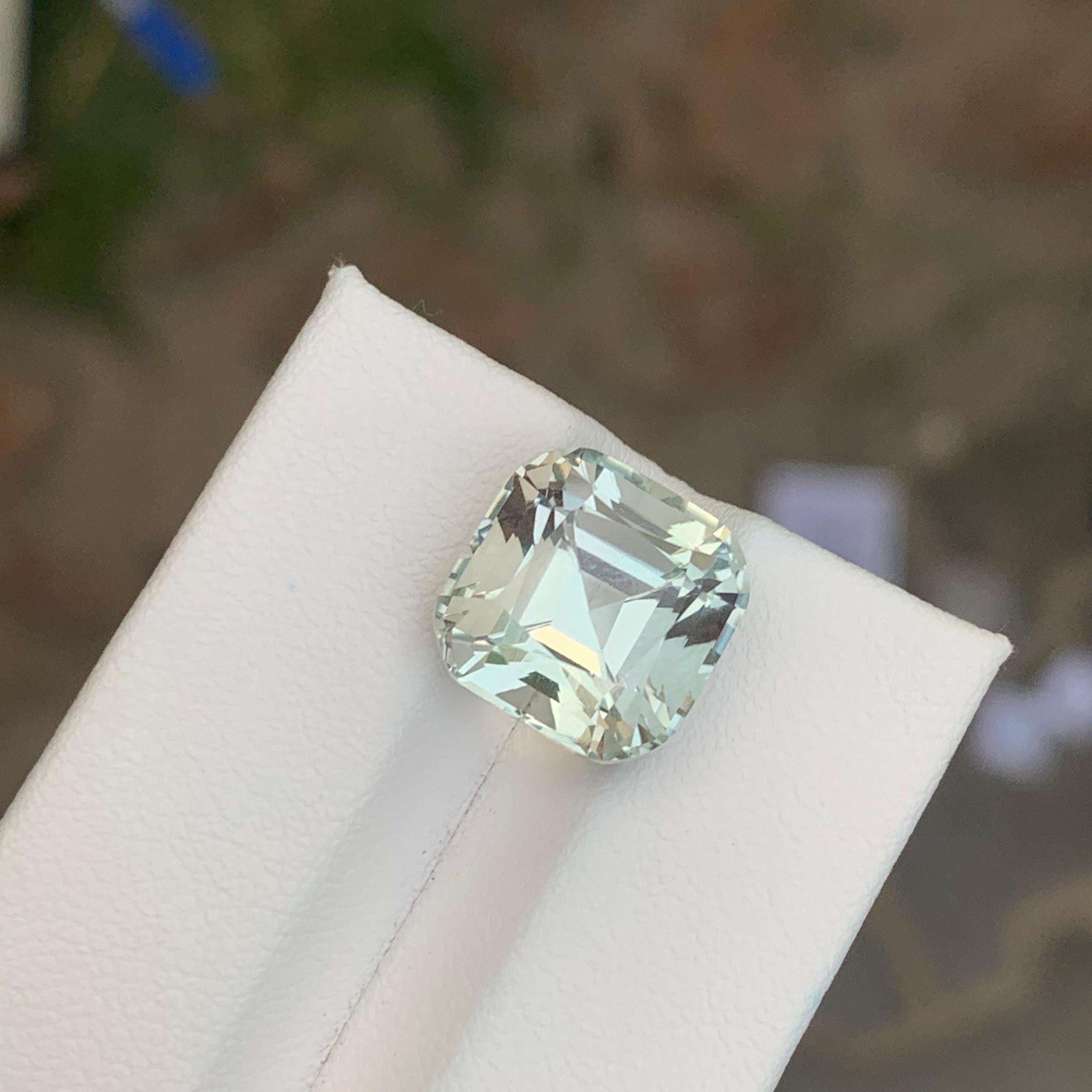 Taglio cuscino 6.00 carati di ametista verde naturale sfusa e di prasiolite a forma di cuscino. in vendita