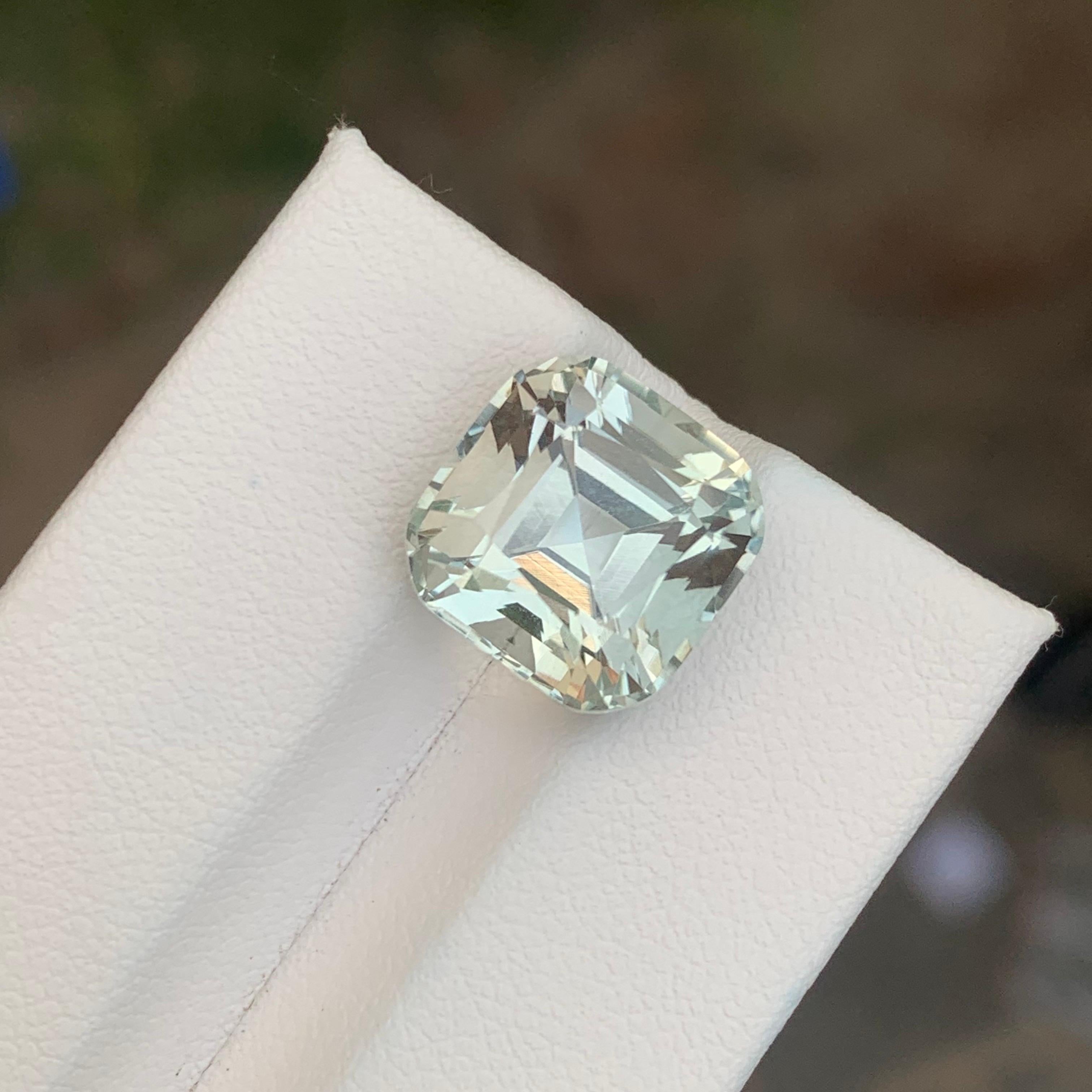 6.00 carati di ametista verde naturale sfusa e di prasiolite a forma di cuscino. In condizioni Nuovo in vendita a Peshawar, PK