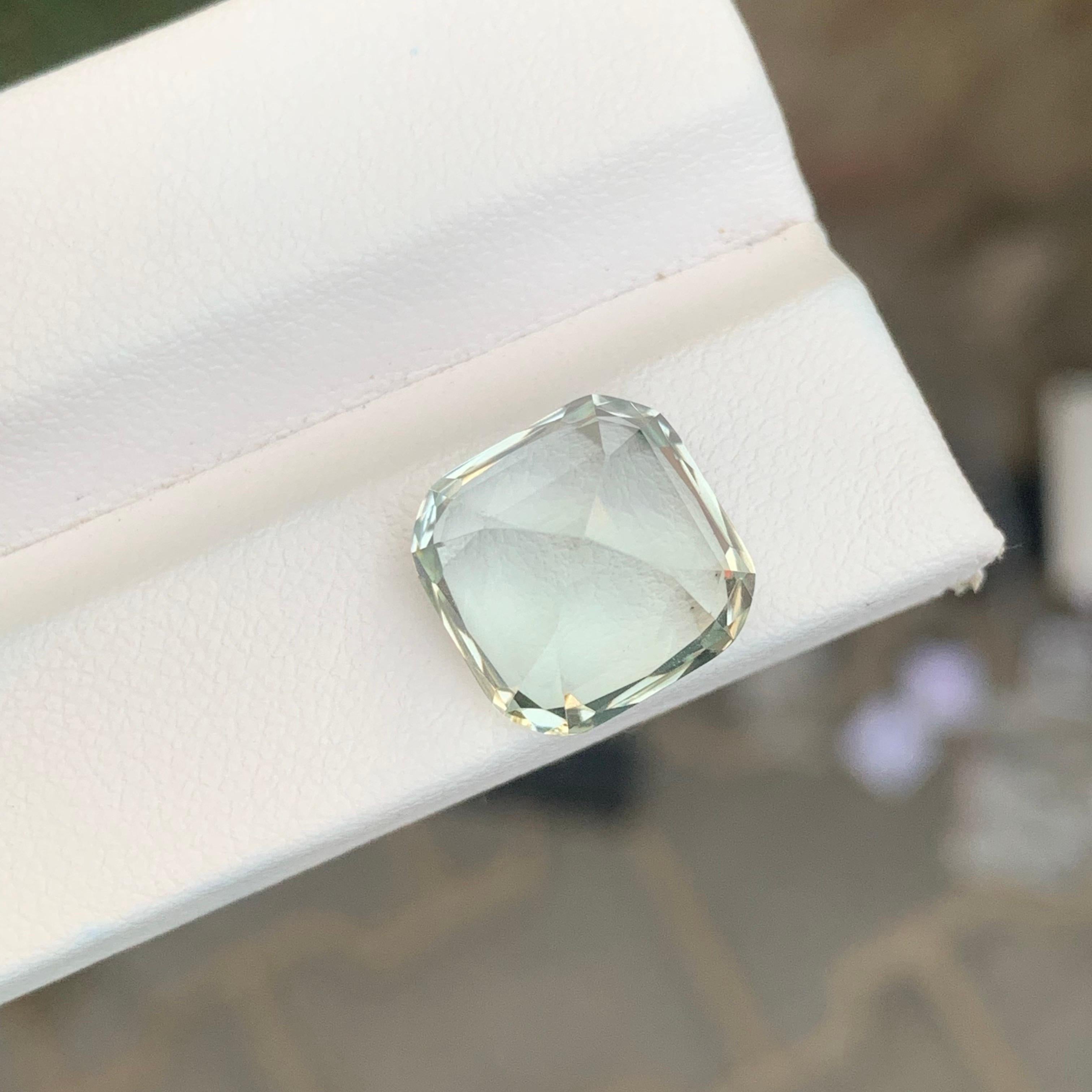 da uomo o donna 6.00 carati di ametista verde naturale sfusa e di prasiolite a forma di cuscino. in vendita