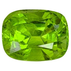 6.00 Carat Natural Loose Green Peridot Stone Cushion Cut Pakistani Gemstone (pierre précieuse pakistanaise)