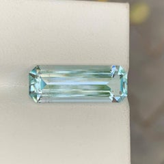 6.00 Carat Natural Loose Light Blue Aquamarine Stone Emerald Cut Pakistani Gem