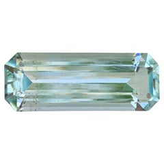 6.00 Carat Natural Loose Light Blue Aquamarine Stone Emerald Cut Pakistani Gem