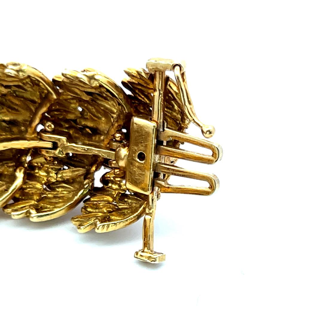 6.00 Carat Round Brilliant H VS Diamond 18 Karat Yellow Gold Link Bracelet en vente 5