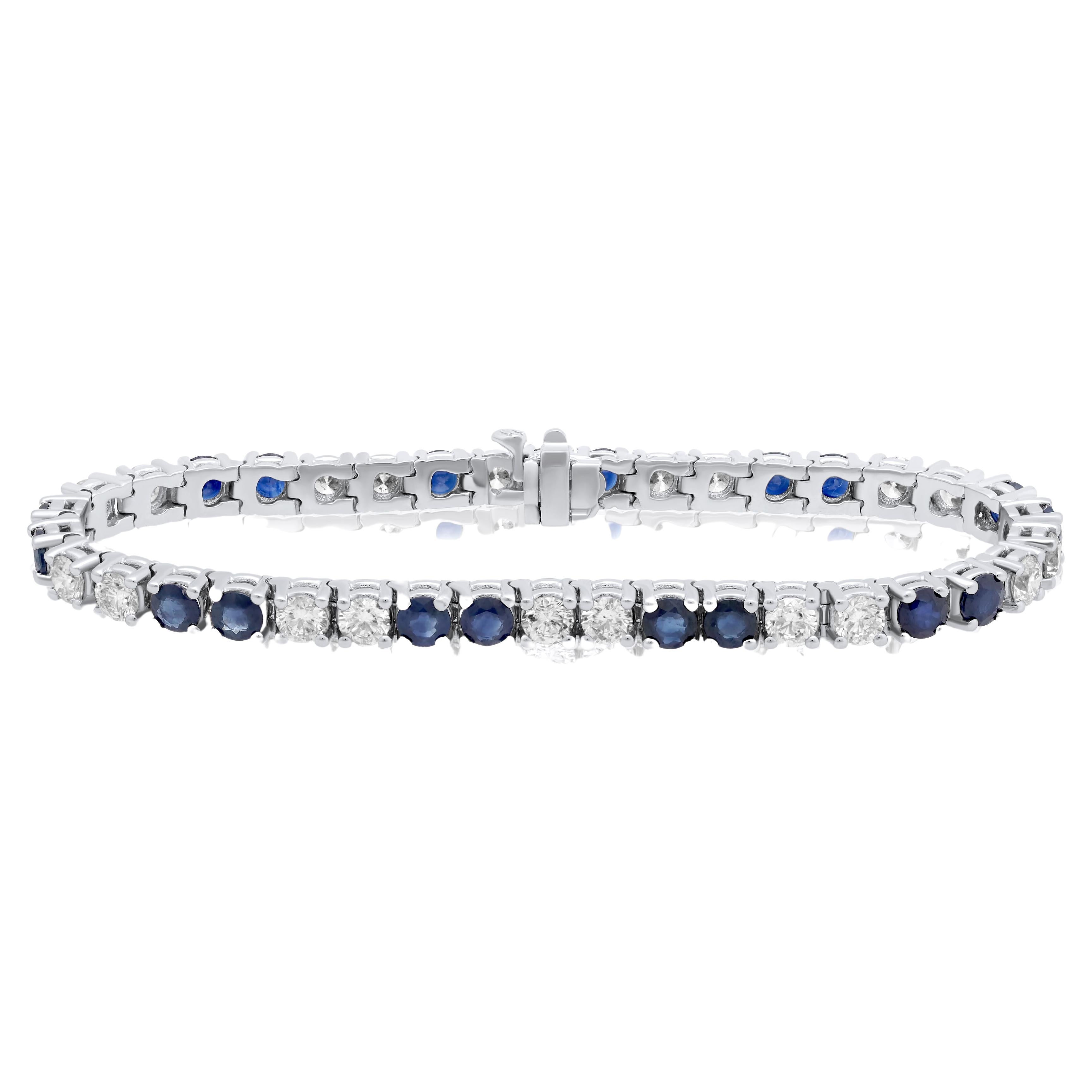 Diana M. Bracciale con zaffiro da 6,00 carati e diamante da 5,00 carati