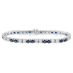 Diana M. 6.00 Carat Sapphire and 5.00 Carat Diamond Bracelet