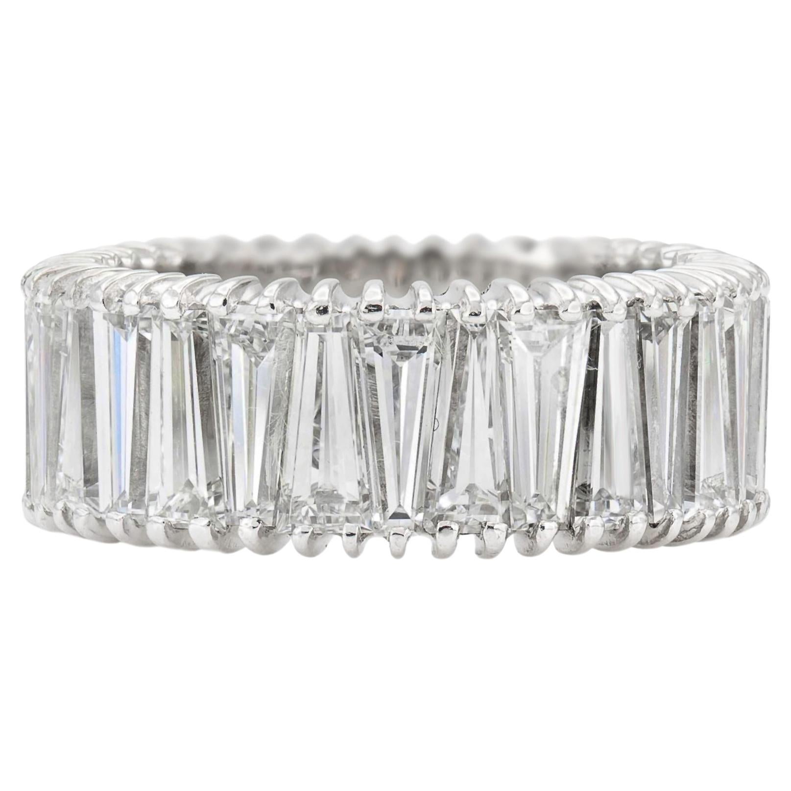 6.00 Carat Tapered Baguette Diamonds Band For Sale