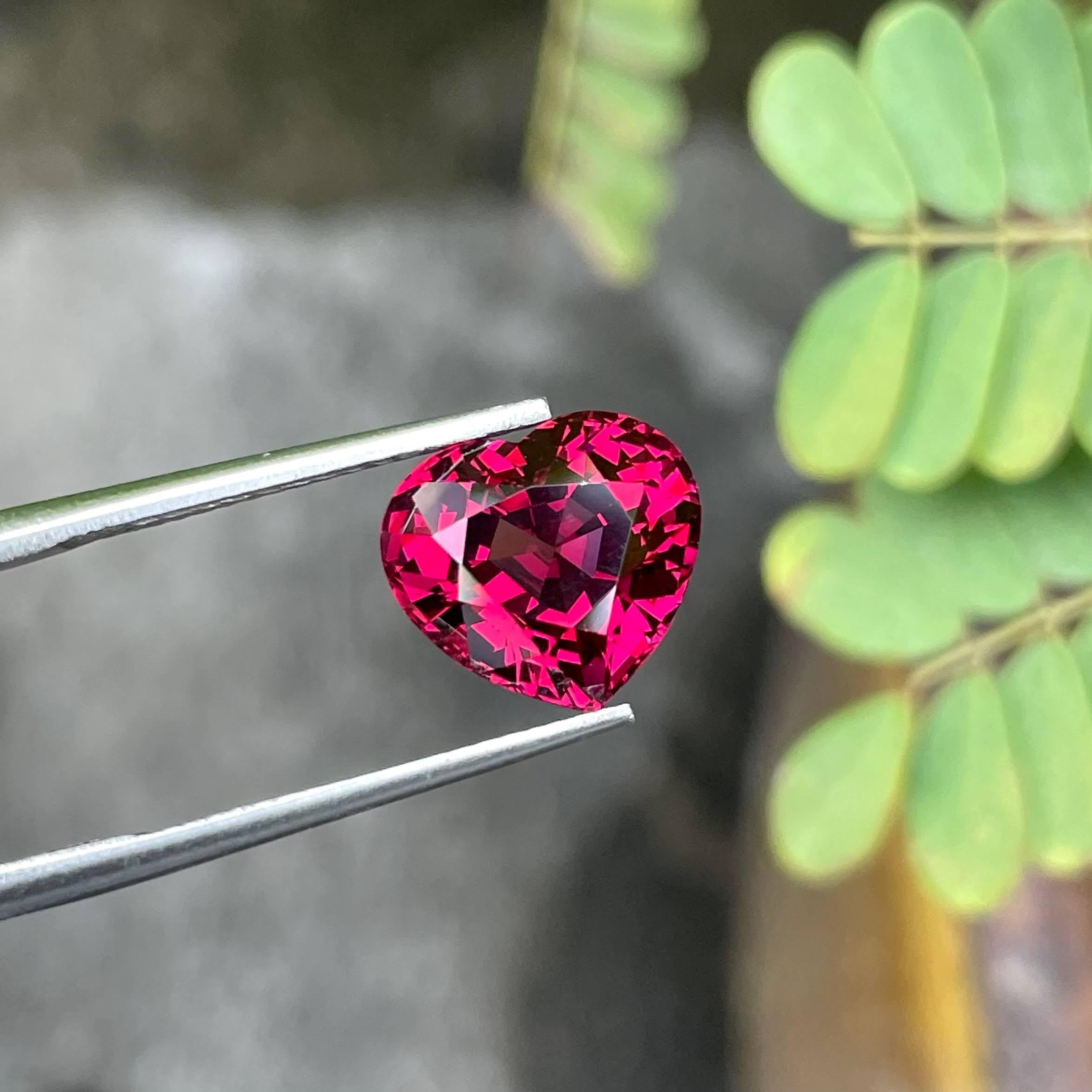 Weight 6.0 carats 
Dimensions 10.6x11.4x7 mm
Treatment none 
Origin Madagascar 
Clarity eye clean 
Shape heart 
Cut heart 




The 6.00 carats Heart Shaped Red Garnet from Madagascar is a stunning example of nature's beauty encapsulated in a