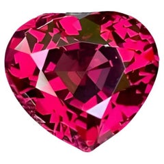 6.00 Carats Heart Shaped Loose Pinkish Red Garnet Natural Madagascar's Gemstone