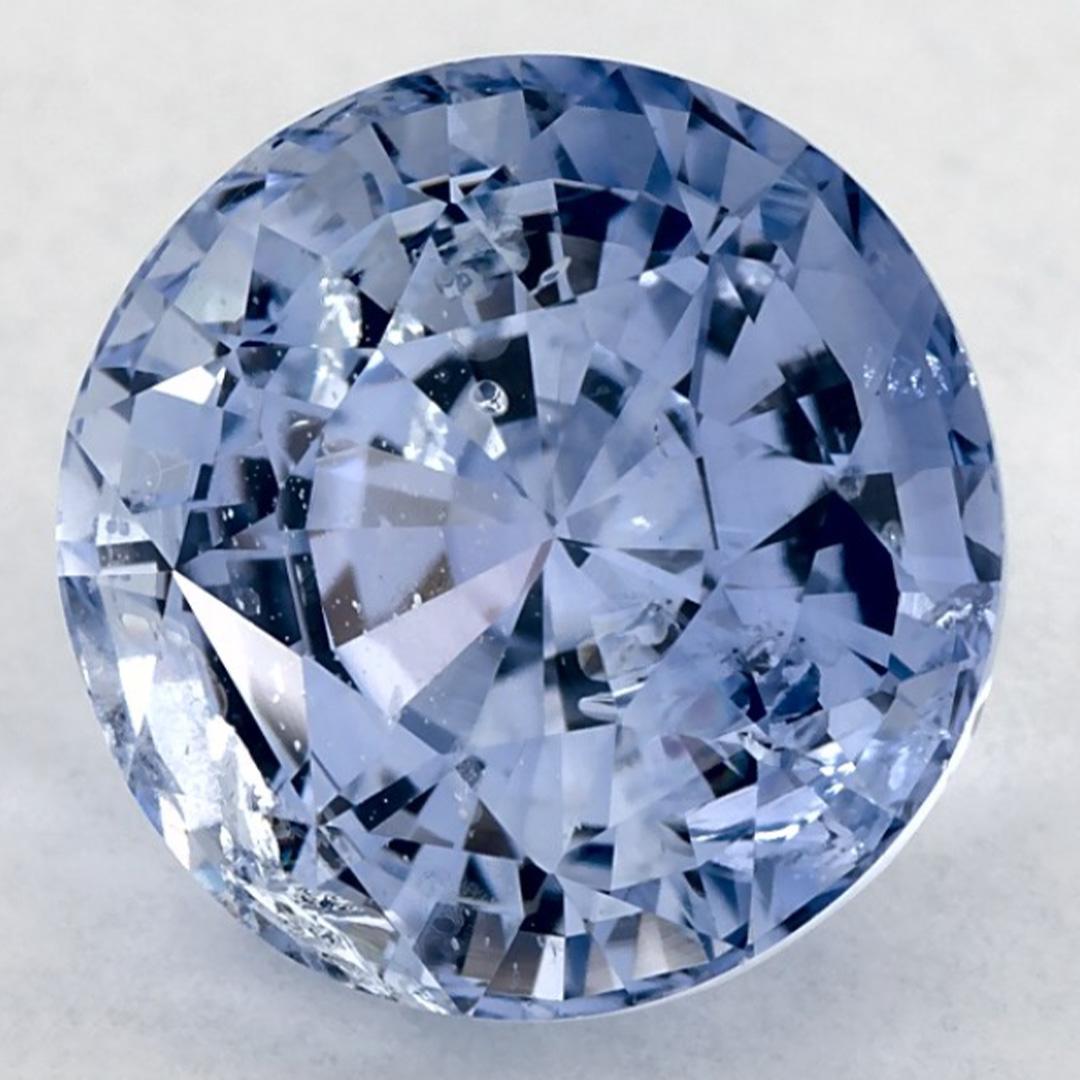 6.00 Karat Blauer runder Saphir, loser Edelstein (Rundschliff) im Angebot
