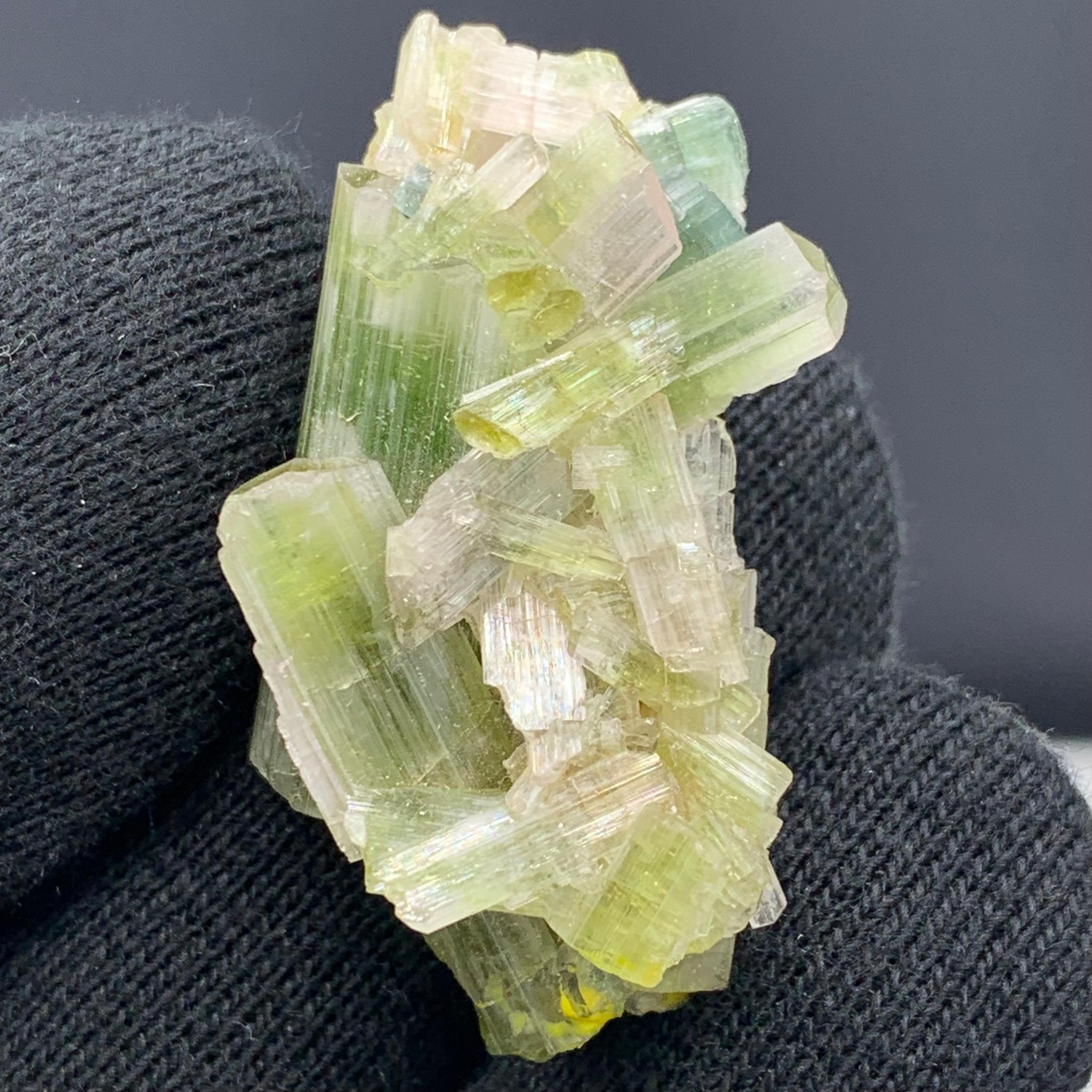 60.05 Carat Glamorous Tourmaline Crystals Cluster From Afghanistan For Sale 6