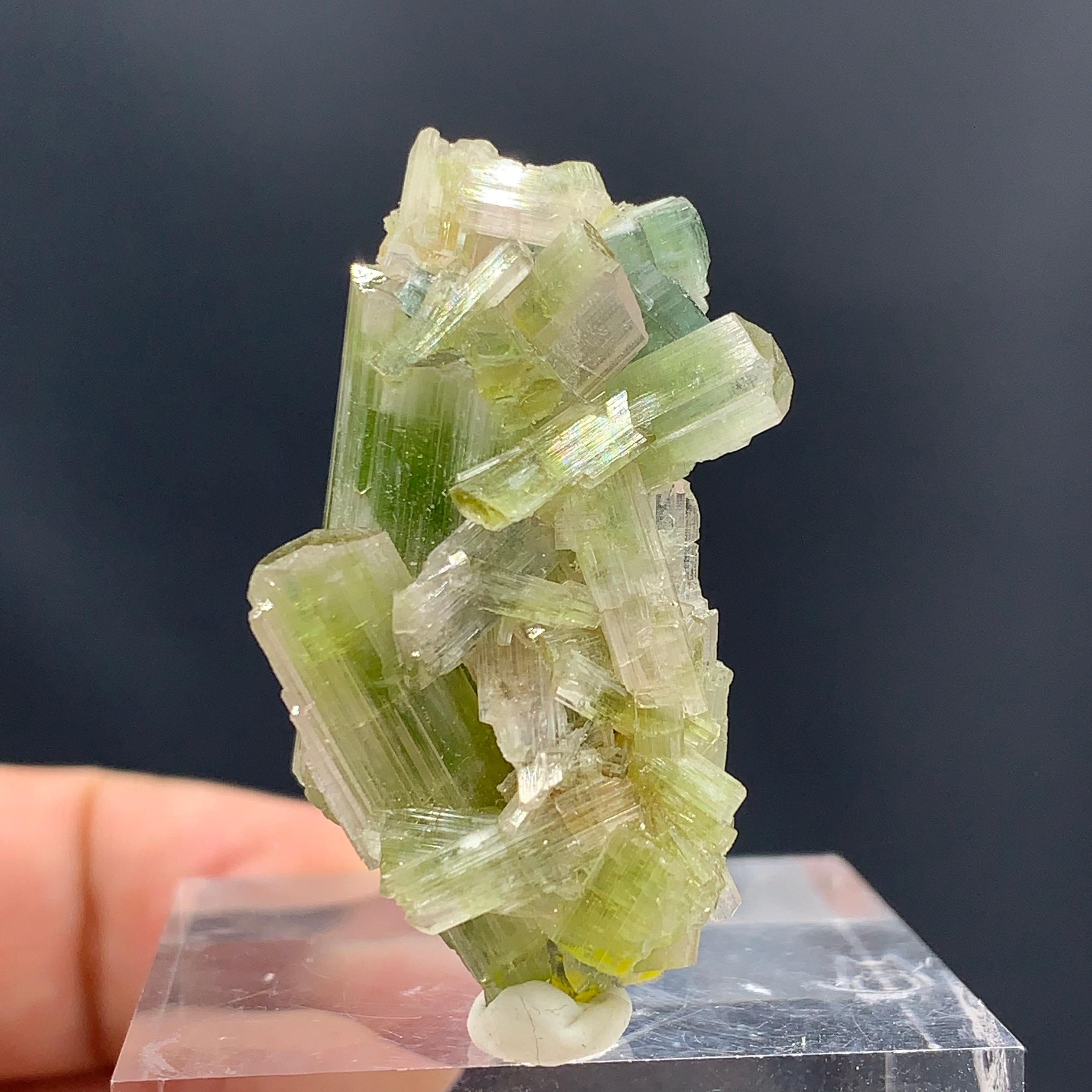 Other 60.05 Carat Glamorous Tourmaline Crystals Cluster From Afghanistan  For Sale