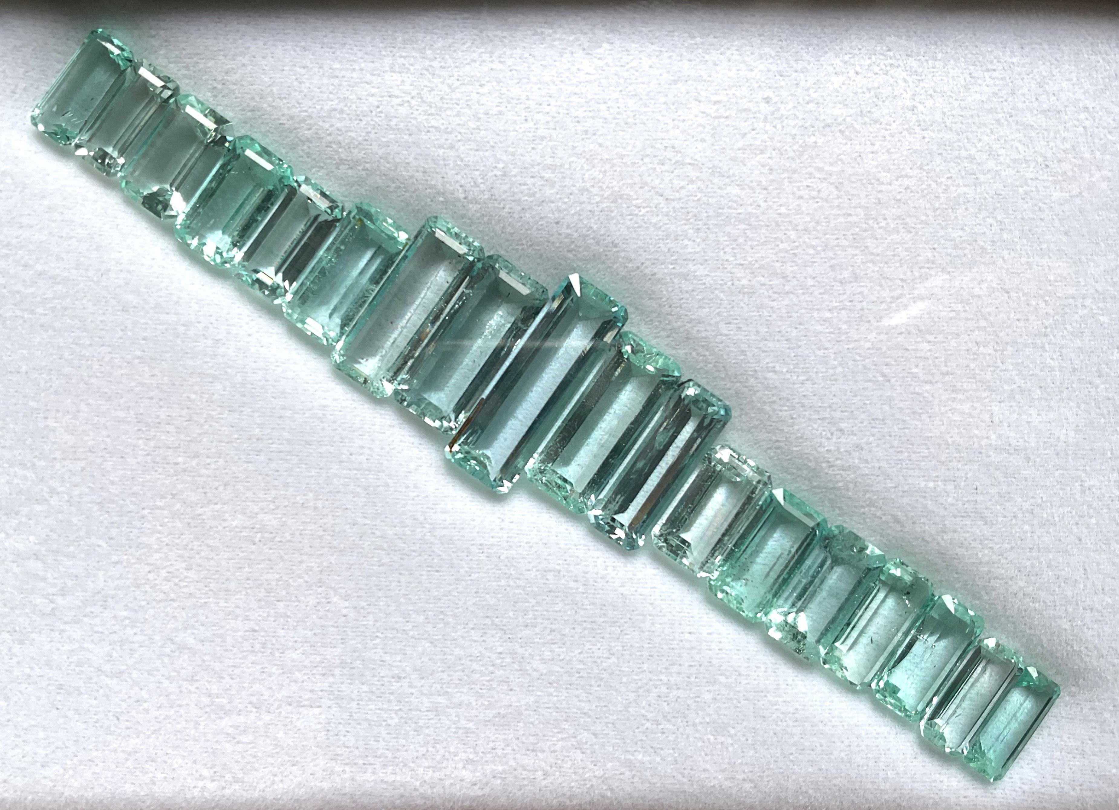 60.09 Karat Nigeria Smaragd Oktagon Schliff Stein Layout Feiner Schmuck Natürlicher Edelstein im Angebot 2