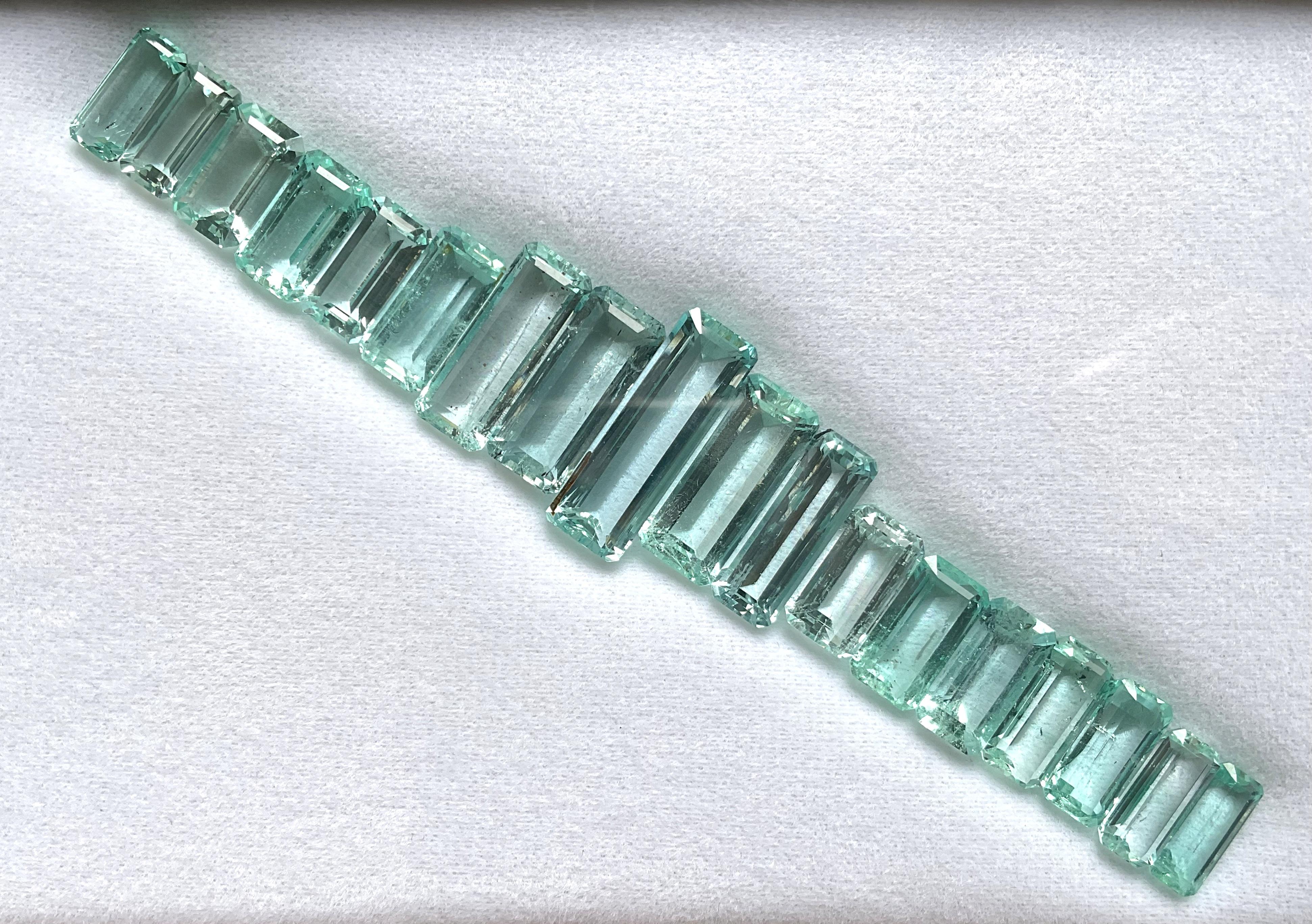 60.09 Karat Nigeria Smaragd Oktagon Schliff Stein Layout Feiner Schmuck Natürlicher Edelstein im Angebot 3