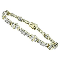 6.00ct Diamond 14k Yellow Gold Bracelet