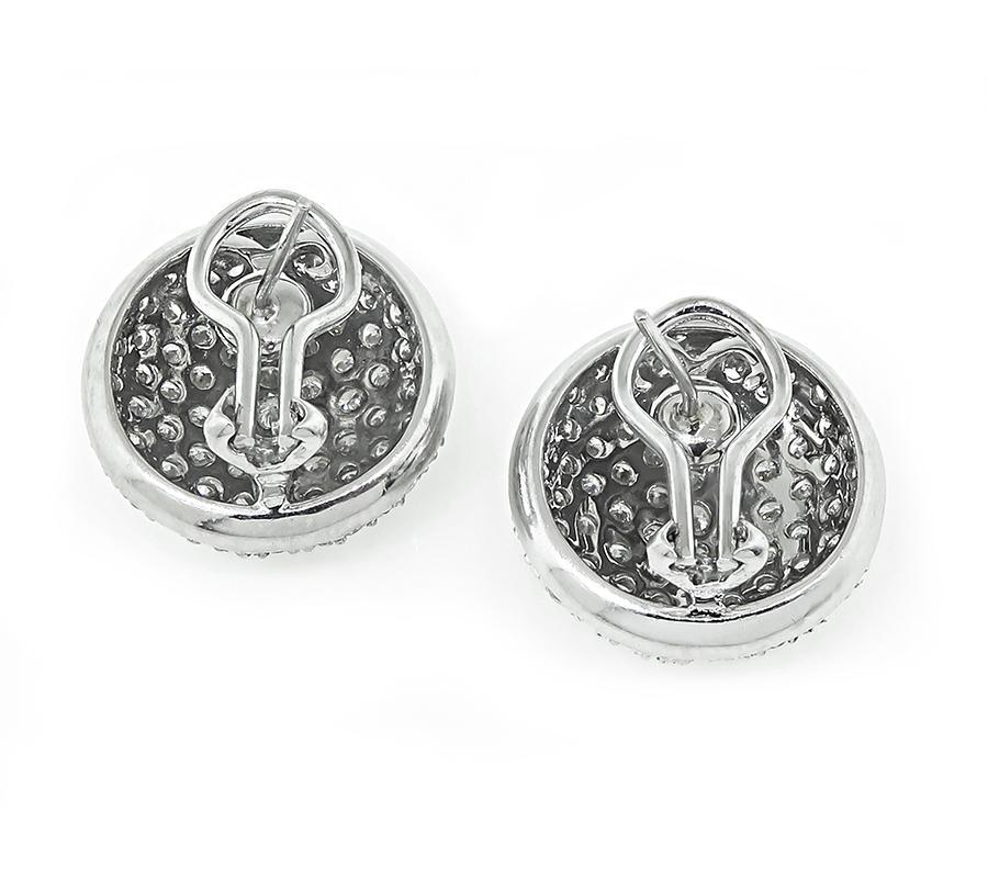 6.00ct Diamond Earrings In Good Condition For Sale In New York, NY