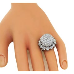 Bague fleur en diamants de 6,00 carats