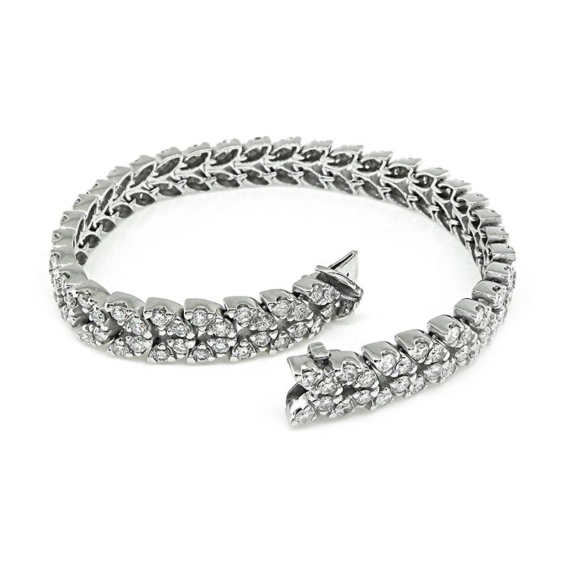 Pulsera de oro con diamantes de 6,00 ct en Bueno estado para la venta en New York, NY