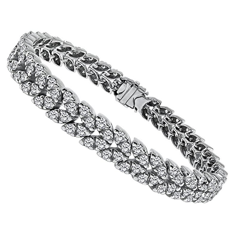 Bracciale in oro con diamanti da 6,00 ct