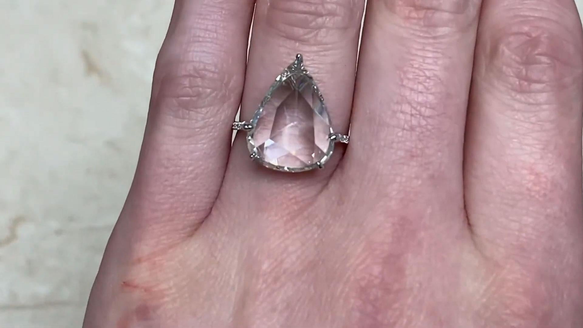 rose cut diamond in a pave setting