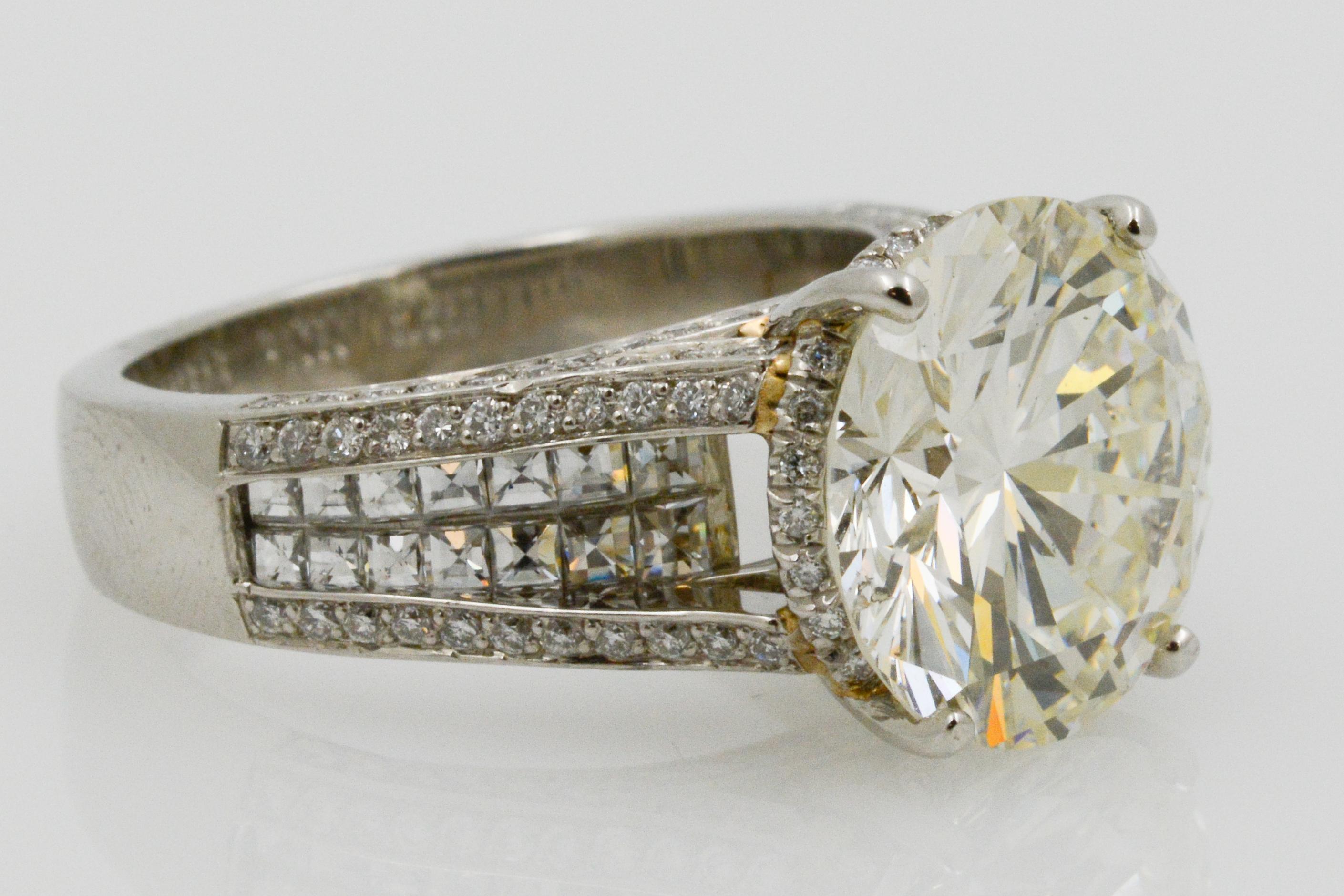 6.01 Carat Diamond Platinum Engagement Ring 1
