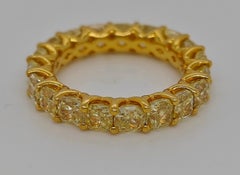 6.01 Carat Fancy Diamond Yellow Gold Ring