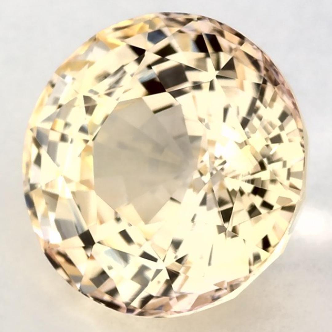 Round Cut 6.01 Ct Pink Sapphire Round Loose Gemstone For Sale