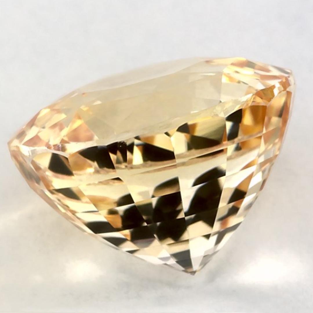 6.01 Ct Pink Sapphire Round Loose Gemstone In New Condition For Sale In Fort Lee, NJ