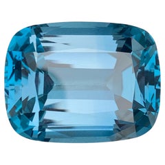 60.10 Carat Pretty Loose London Blue Topaz Cushion Shape Gemstone