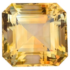 60.15 Carat Natural Loose Golden Color Citrine Asscher Cut Bazillion Gemstone