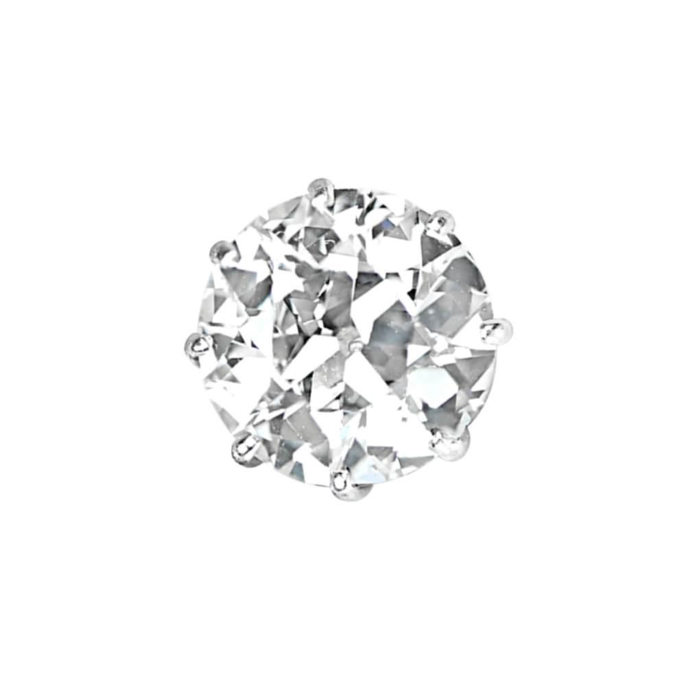 6,01 Karat Diamant-Ohrringe mit alteuropäischem Schliff, Platin (Art déco) im Angebot