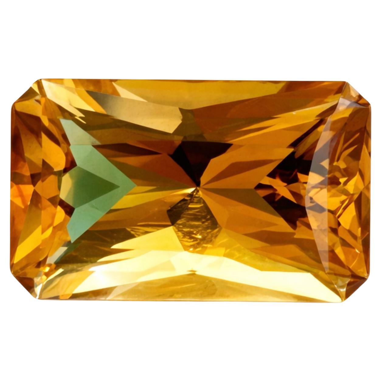 6.03 Carat Radiant-Cut Citrine Loose Gemstone