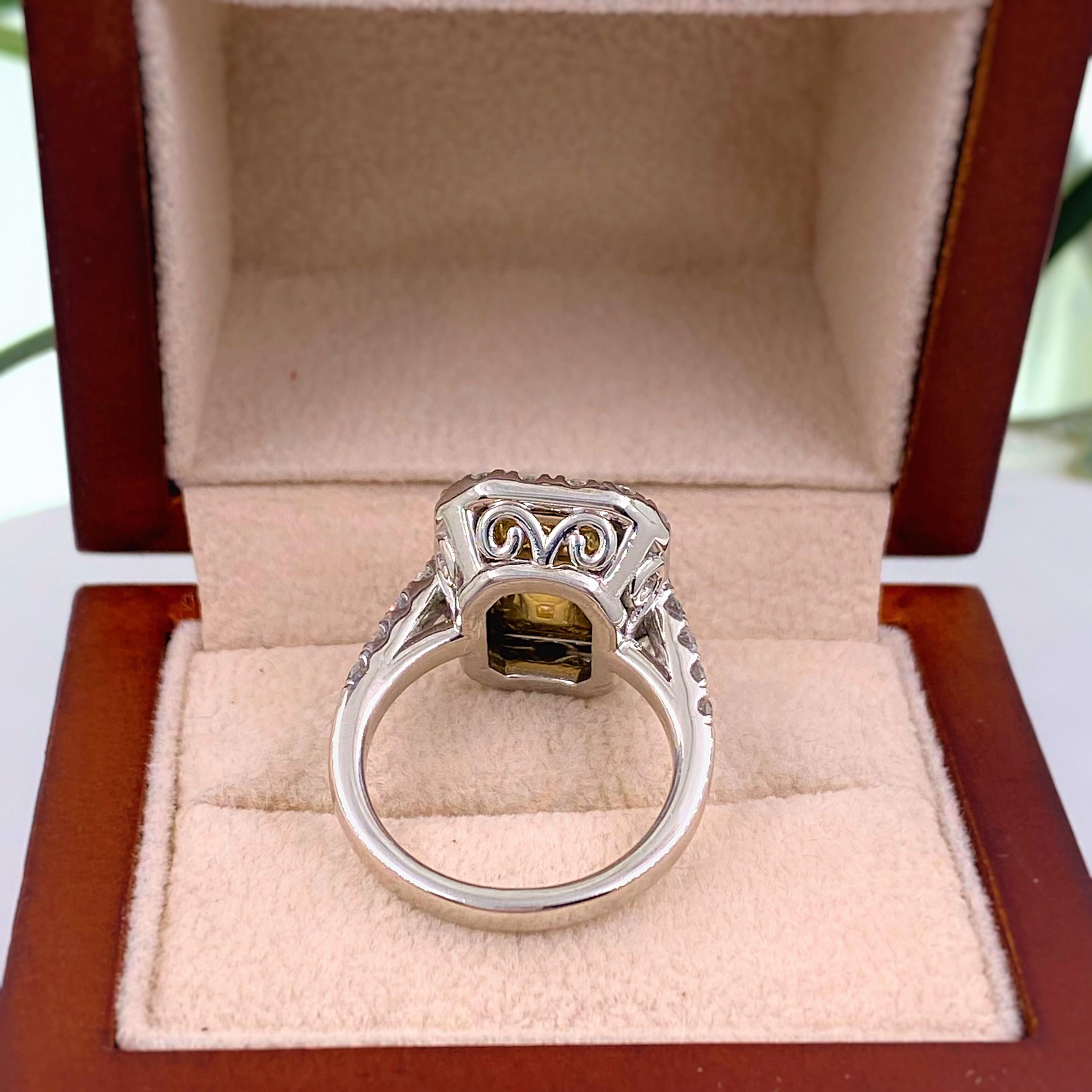 radiant diamond engagement ring