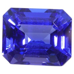 Tanzanite octogonale bleu violet de 6,03 carats certifiée GIA Tanzanie  