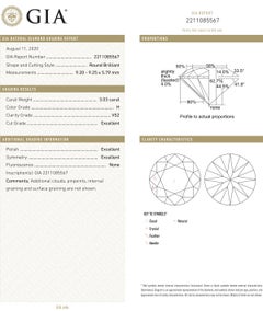 6.04tcw Round Brilliant Diamond Stud Earrings 'H/VS2'