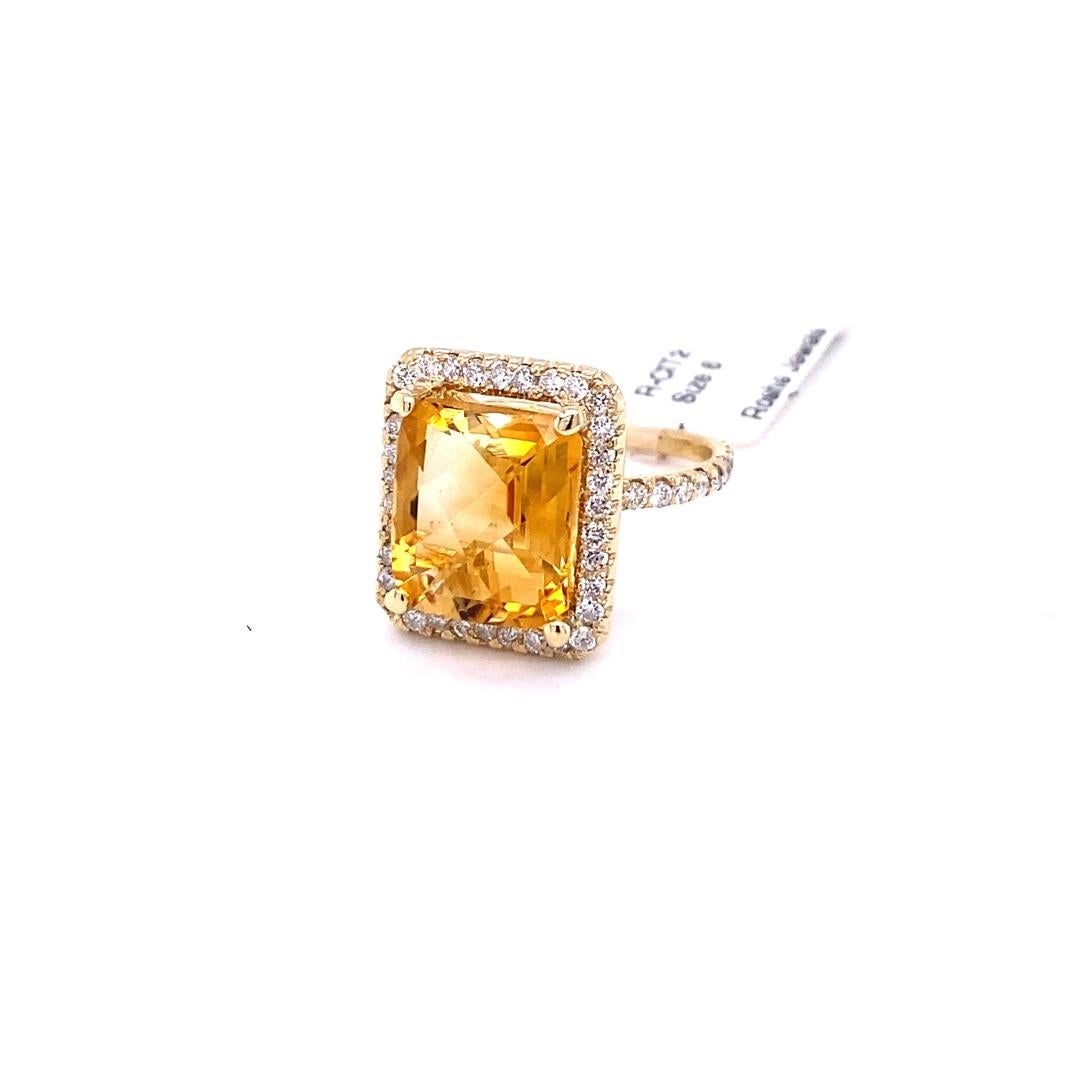 blazing citrine ring