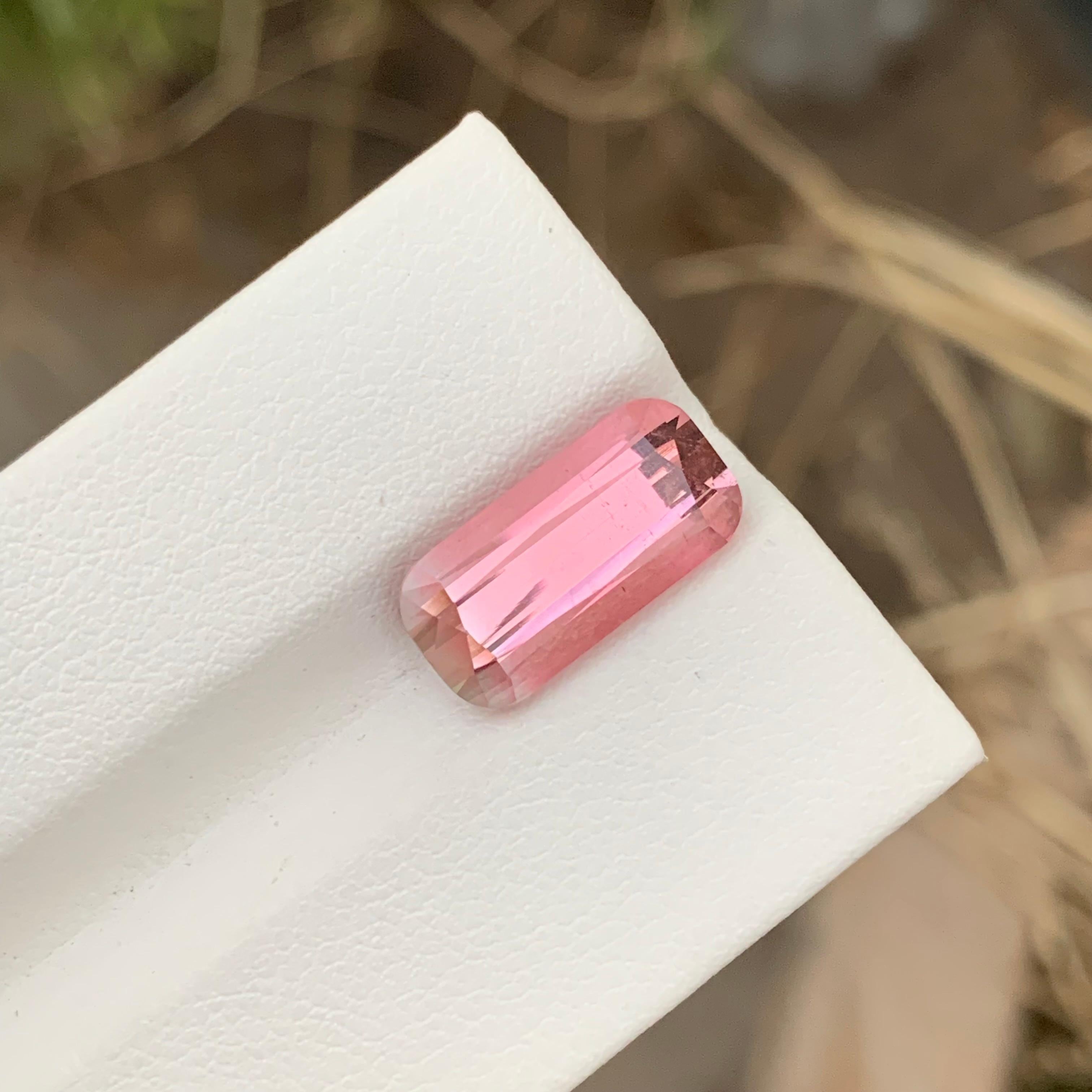 Women's or Men's 6.05 Carat Natural Loose Baby Pink Tourmaline Paprook Afghanistan Mine For Sale
