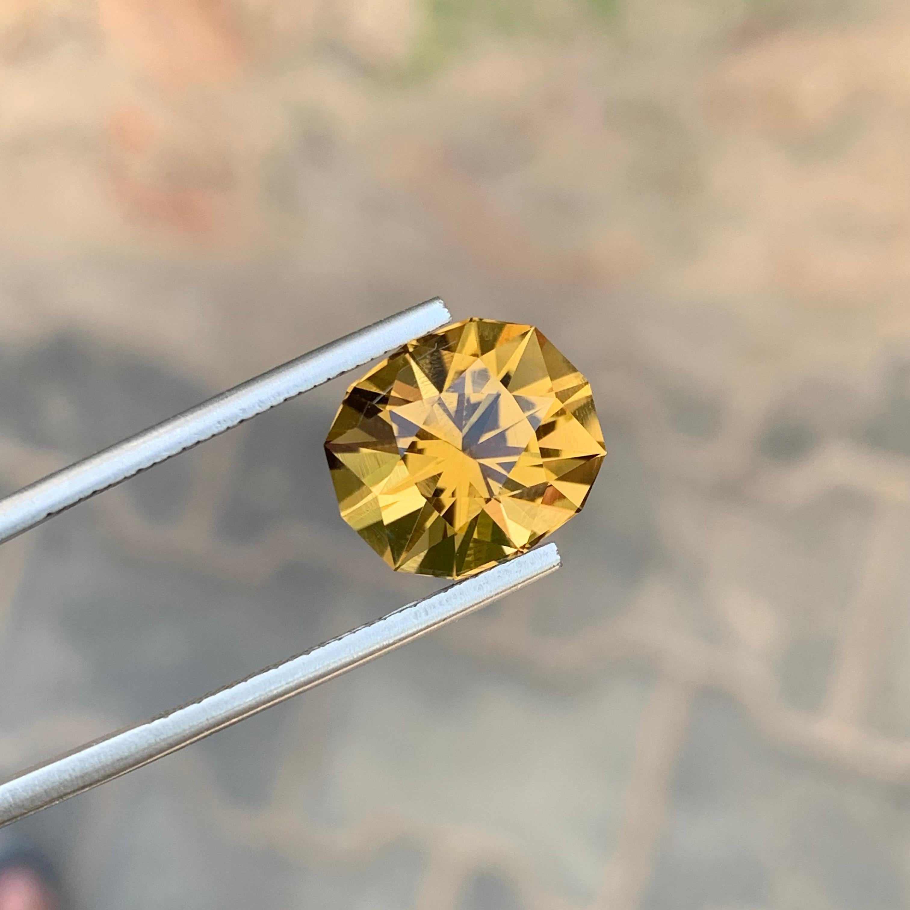 6,05 Karat Natürlicher loser Citrin Ovale Form Edelstein im Zustand „Neu“ im Angebot in Peshawar, PK