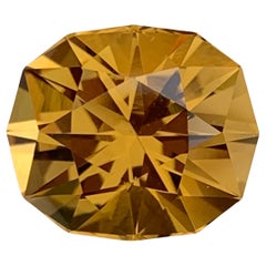6.05 Carat Natural Loose Citrine Oval Shape Gemstone