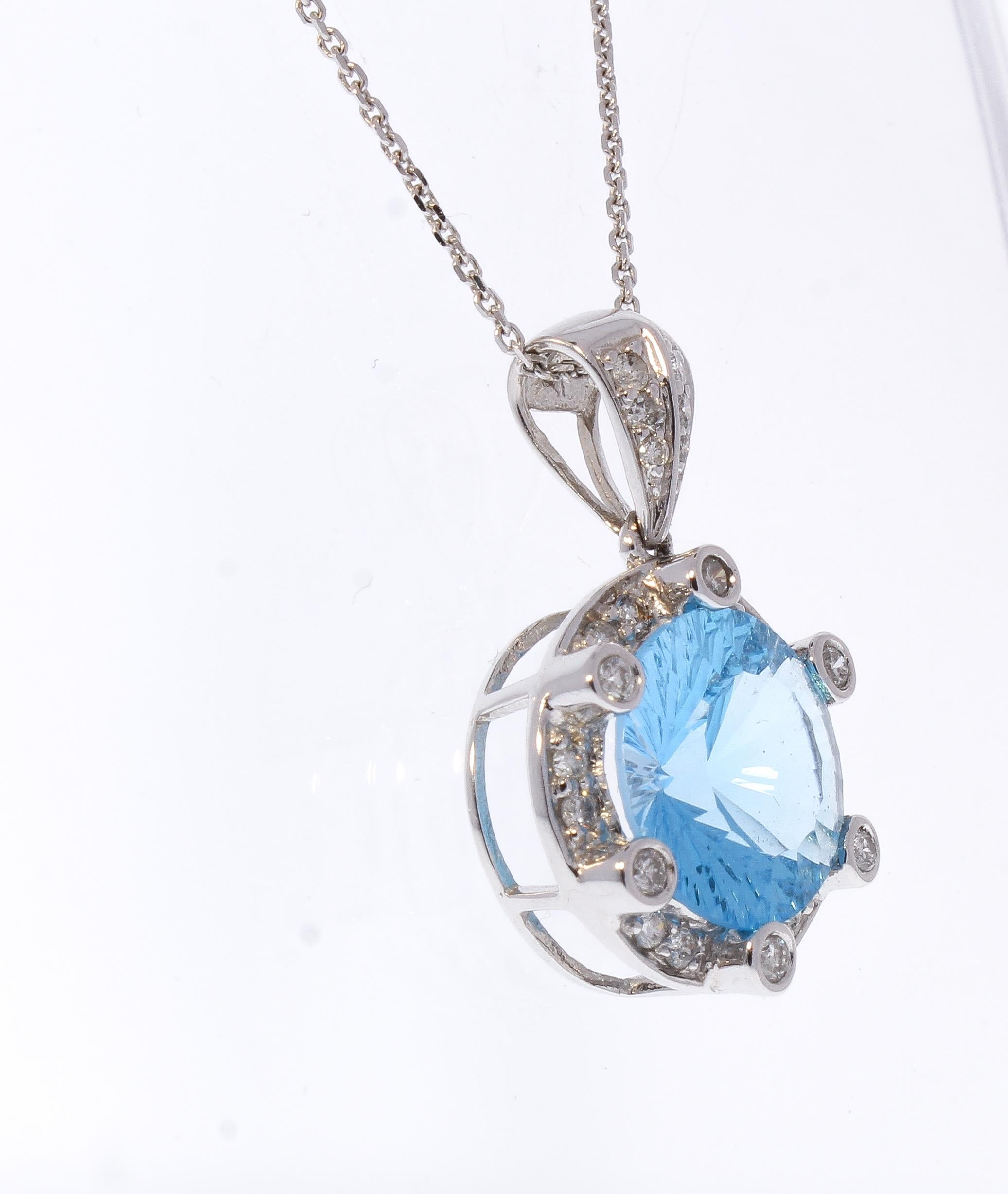 bright blue necklace