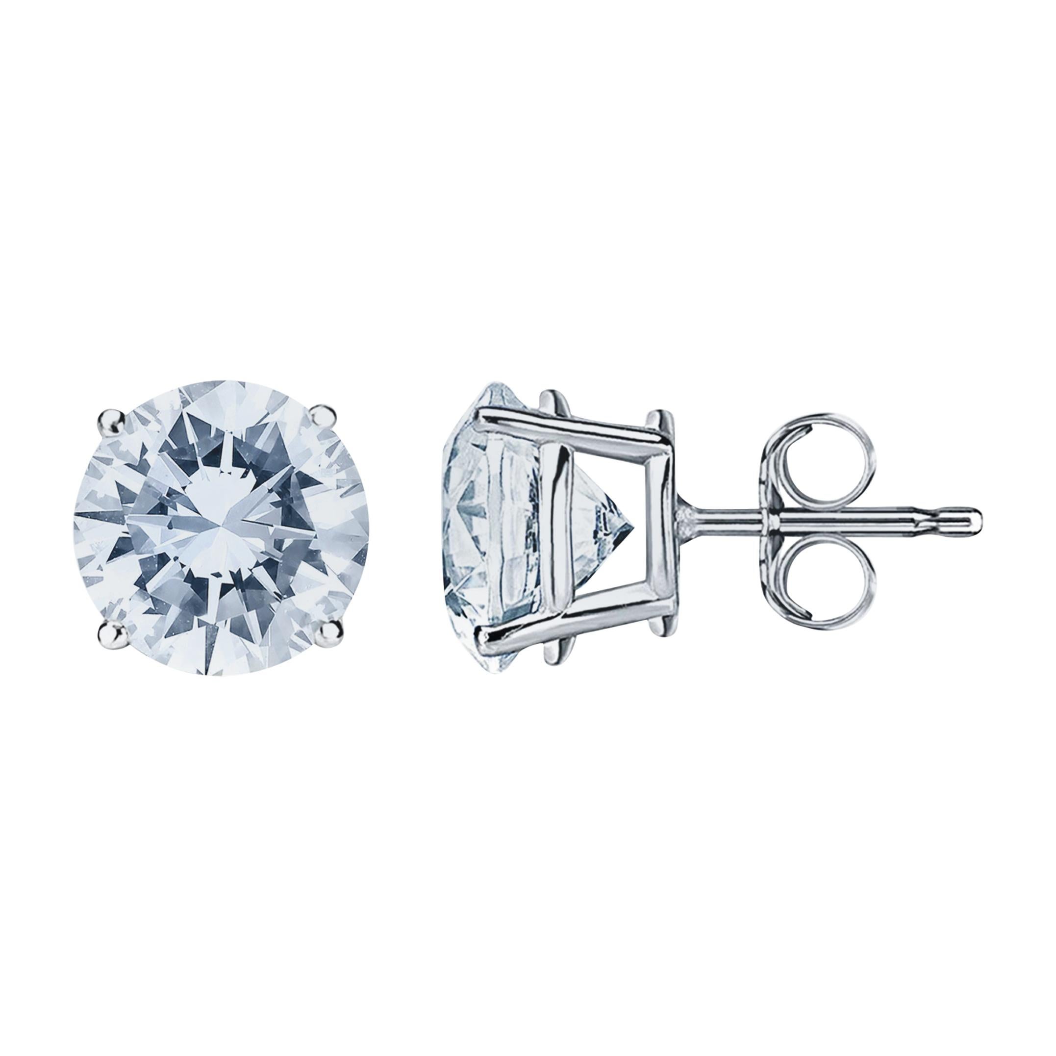 6.05 Carat Diamond Stud Earrings