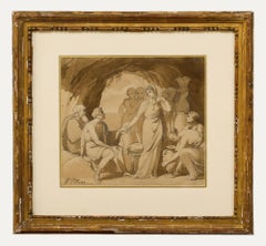 Henry Pierce Bone (1779-1855) - Early 19th Century Watercolour, Look of Love