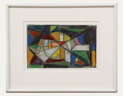 August Ludwig Schmitt (1882-1936) - Pastel, vitrail abstrait I