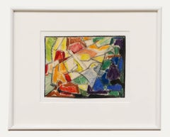 August Ludwig Schmitt (1882-1936) - Pastel, vitrail abstrait II
