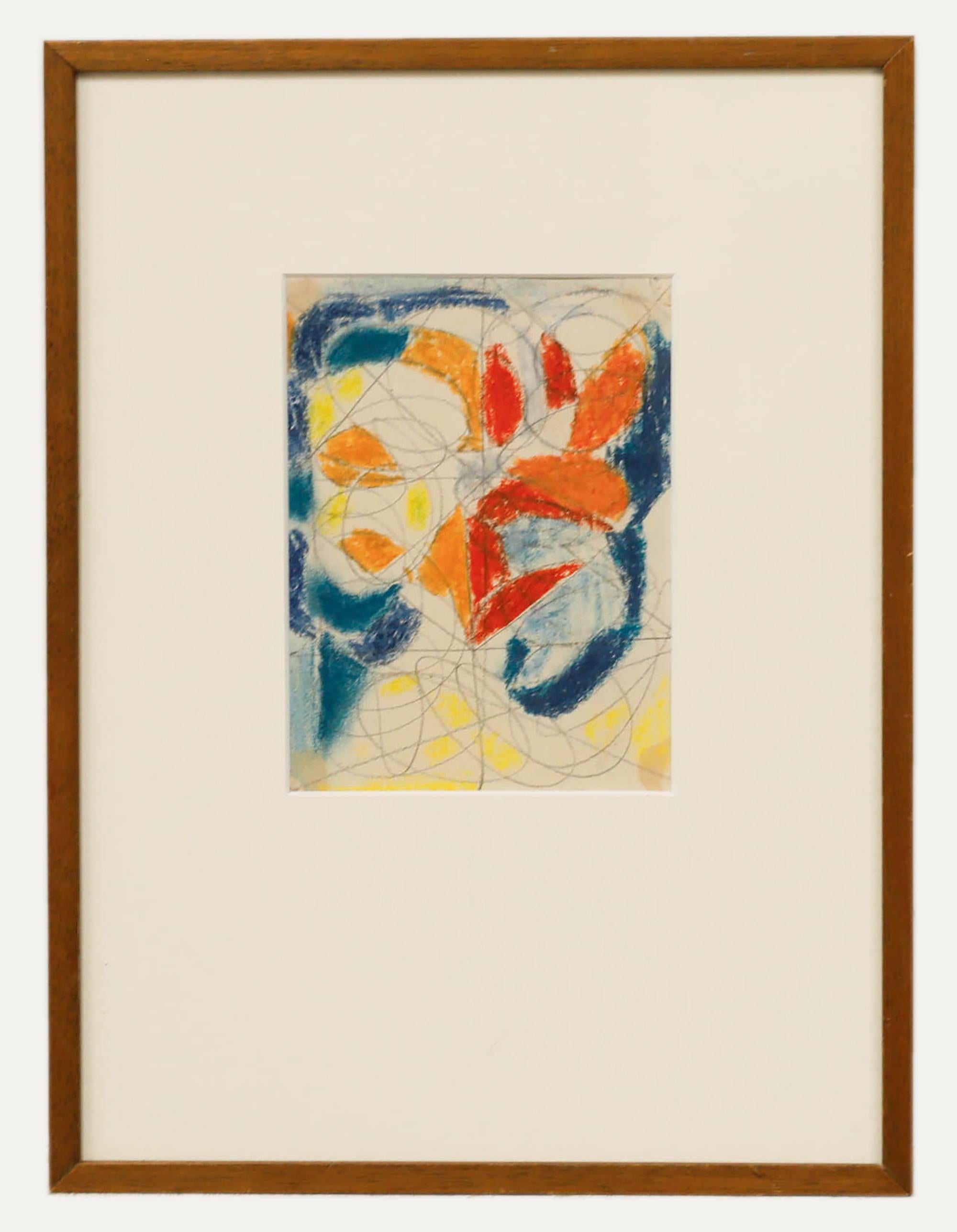 August Ludwig Schmitt (1882-1936) - Early 20th Century Oil Pastel, Spiral Study