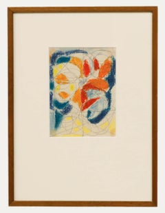 August Ludwig Schmitt (1882-1936) – Ölpastell, Spiralstudie, frühes 20. Jahrhundert