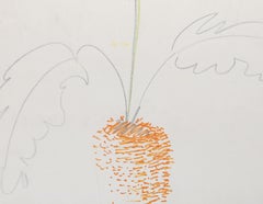Carrot, Modern Color Marker and Pencil Drawing by Van Amerige