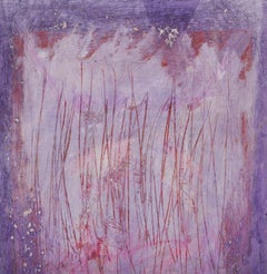 Pink Abstract, Abstract Expressionist Gouache Painting by Arnaldo Coen