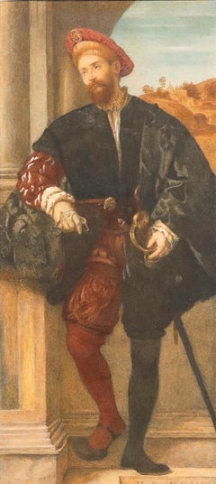 After Moretto - Italian 19th Century Watercolour, Portrait of a Man