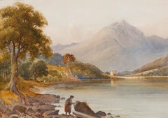 Joshua Renshaw (fl. 1886-1894) - Watercolour, Dunderave Castle Loch Fyne